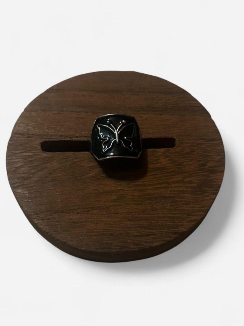 Black Butterfly Ring